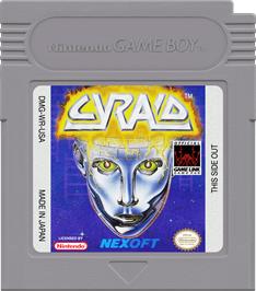 Cartridge artwork for Cyraid on the Nintendo Game Boy.