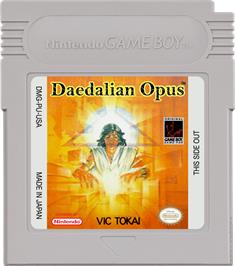 Cartridge artwork for Daedalian Opus on the Nintendo Game Boy.