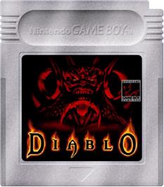 Cartridge artwork for Diablo on the Nintendo Game Boy.