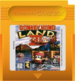 Cartridge artwork for Donkey Kong Land 3 on the Nintendo Game Boy.