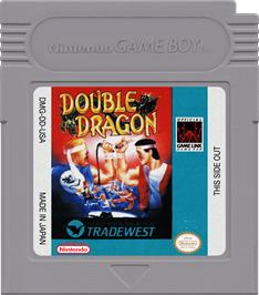 Cartridge artwork for Double Dragon on the Nintendo Game Boy.