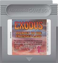 Cartridge artwork for Exodus: Journey to the Promised Land on the Nintendo Game Boy.