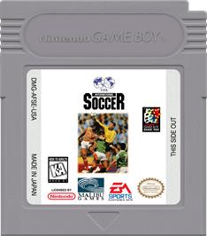 Cartridge artwork for Fifa International Soccer on the Nintendo Game Boy.