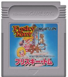Cartridge artwork for Frisky Tom on the Nintendo Game Boy.