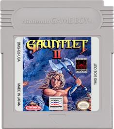 Cartridge artwork for Gauntlet II on the Nintendo Game Boy.