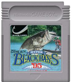 Cartridge artwork for Hyper Black Bass '95 on the Nintendo Game Boy.