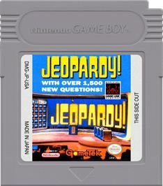 Cartridge artwork for Jeopardy! on the Nintendo Game Boy.