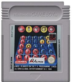 Cartridge artwork for Lingo on the Nintendo Game Boy.