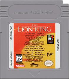 Cartridge artwork for Lion King, The on the Nintendo Game Boy.