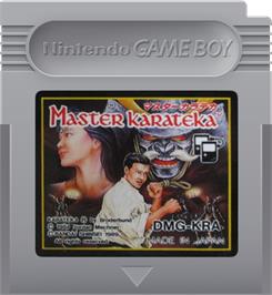 Cartridge artwork for Master Karateka on the Nintendo Game Boy.