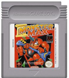 Cartridge artwork for Monster Max on the Nintendo Game Boy.
