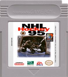 Cartridge artwork for NHL Hockey '95 on the Nintendo Game Boy.