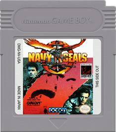 Cartridge artwork for Navy Seals on the Nintendo Game Boy.