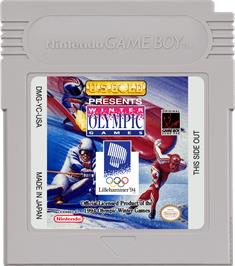 Cartridge artwork for Olympic Winter Games - Lillehammer '94 on the Nintendo Game Boy.