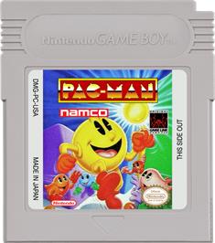 Cartridge artwork for Pac-Man on the Nintendo Game Boy.