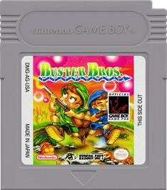 Cartridge artwork for Pang on the Nintendo Game Boy.