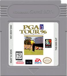 Cartridge artwork for Pga Tour 96 on the Nintendo Game Boy.