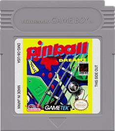 Cartridge artwork for Pinball Dreams on the Nintendo Game Boy.