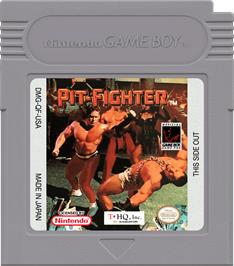 Cartridge artwork for Pit-fighter on the Nintendo Game Boy.