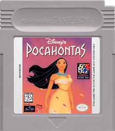 Cartridge artwork for Pocahontas on the Nintendo Game Boy.