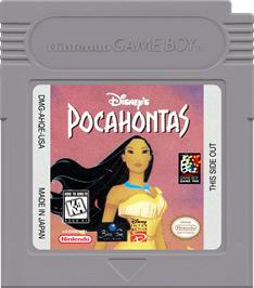 Cartridge artwork for Pocahontas on the Nintendo Game Boy.