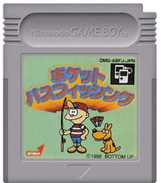 Cartridge artwork for Pocket Bass Fishing on the Nintendo Game Boy.