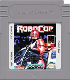 Cartridge artwork for Robocop on the Nintendo Game Boy.