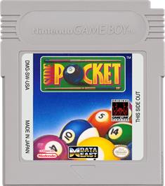 Cartridge artwork for Side Pocket on the Nintendo Game Boy.