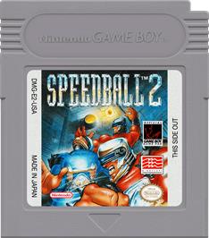 Cartridge artwork for Speedball 2 - Brutal Deluxe on the Nintendo Game Boy.