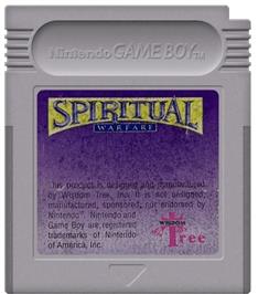 Cartridge artwork for Spiritual Warfare on the Nintendo Game Boy.