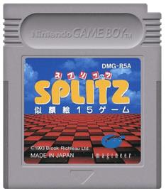 Cartridge artwork for Splitz on the Nintendo Game Boy.