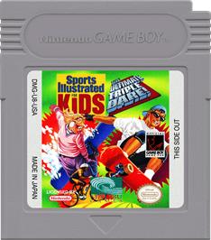 Cartridge artwork for Sports Illustrated For Kids - The Ultimate Triple Dare! on the Nintendo Game Boy.