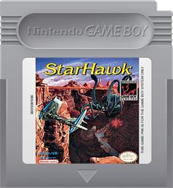 Cartridge artwork for StarHawk on the Nintendo Game Boy.