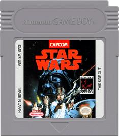 Cartridge artwork for Star Wars on the Nintendo Game Boy.