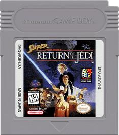 Cartridge artwork for Super Star Wars - Return Of The Jedi on the Nintendo Game Boy.