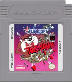 Cartridge artwork for Taz-Mania on the Nintendo Game Boy.