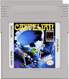 Cartridge artwork for Tower Toppler on the Nintendo Game Boy.