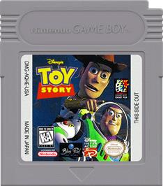Cartridge artwork for Toy Story on the Nintendo Game Boy.