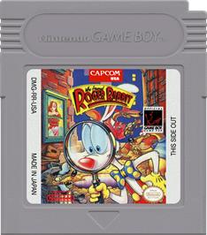 Cartridge artwork for Who Framed Roger Rabbit? on the Nintendo Game Boy.