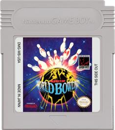 Cartridge artwork for World Bowling on the Nintendo Game Boy.