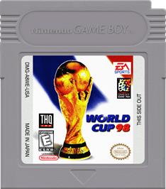 Cartridge artwork for World Cup 98 on the Nintendo Game Boy.