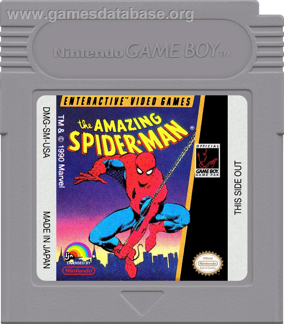Amazing Spider-man, The - Nintendo Game Boy - Artwork - Cartridge