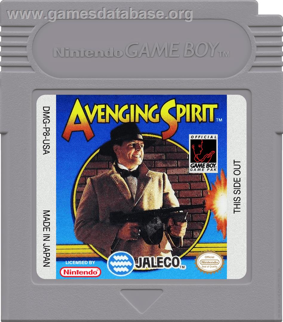 Avenging Spirit - Nintendo Game Boy - Artwork - Cartridge