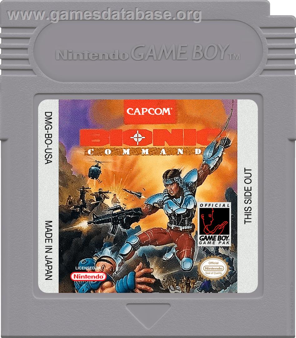 Bionic Commando - Nintendo Game Boy - Artwork - Cartridge
