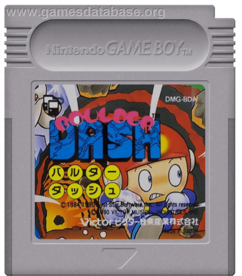 Boulder Dash - Nintendo Game Boy - Artwork - Cartridge