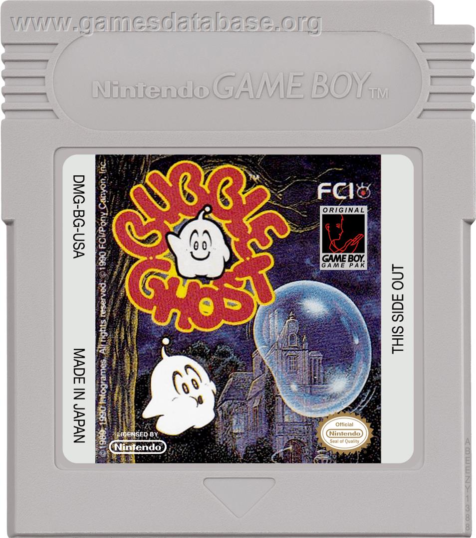 Bubble Ghost - Nintendo Game Boy - Artwork - Cartridge