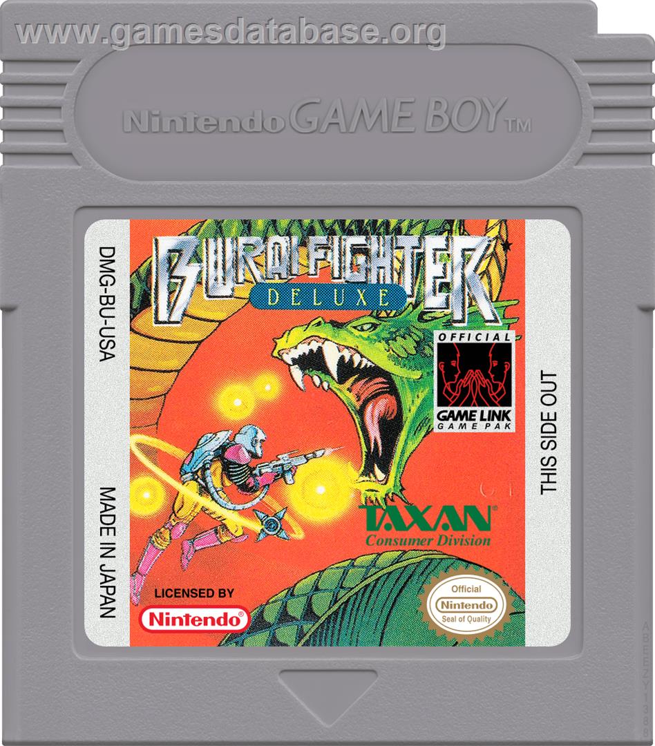 Burai Fighter Deluxe - Nintendo Game Boy - Artwork - Cartridge