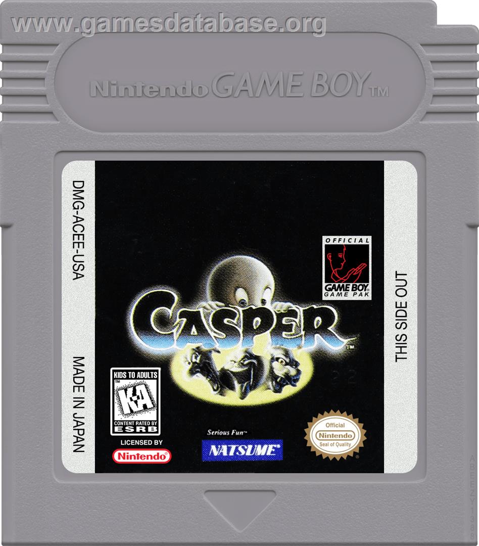 Casper - Nintendo Game Boy - Artwork - Cartridge