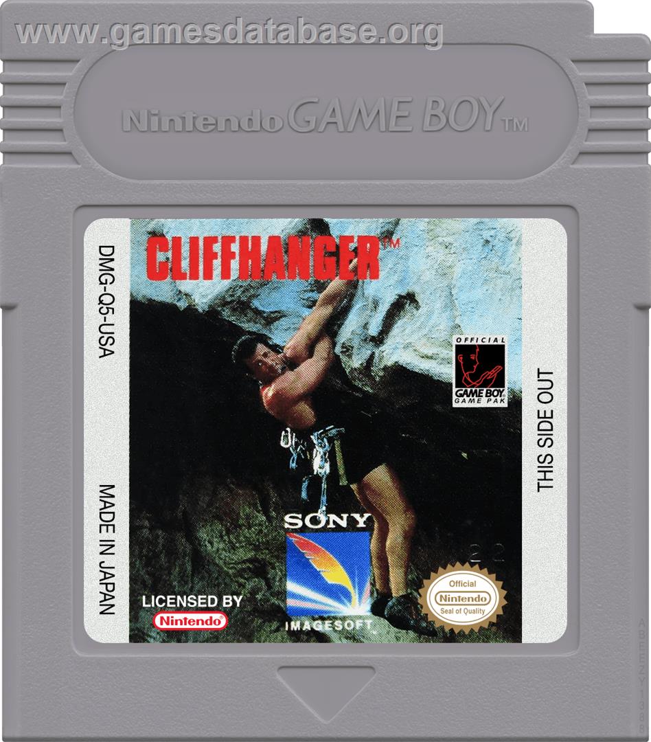 Cliffhanger - Nintendo Game Boy - Artwork - Cartridge