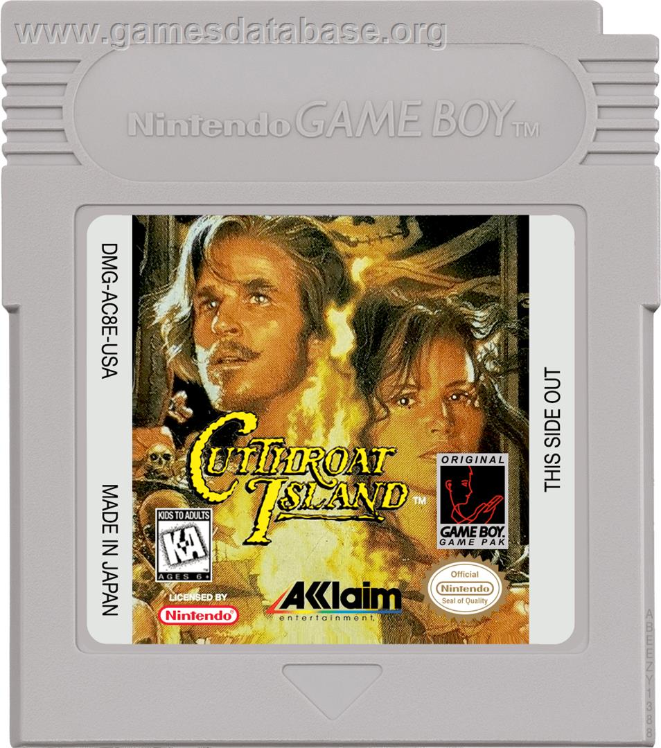 Cutthroat Island - Nintendo Game Boy - Artwork - Cartridge